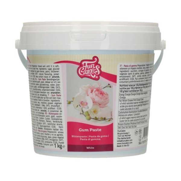 FunCakes Gum Paste Vit 1kg STORPACK FunCakes Gum Paste Vit 1kg STORPACK