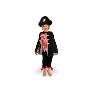 Piratdr�kt med mantel - Maskeraddr�kt - 116�128 cm (5�8 �r)