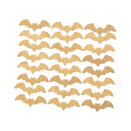 Fladdermöss i guld - Halloween - 24-pack Fladdermöss i guld - Halloween - 24-pack