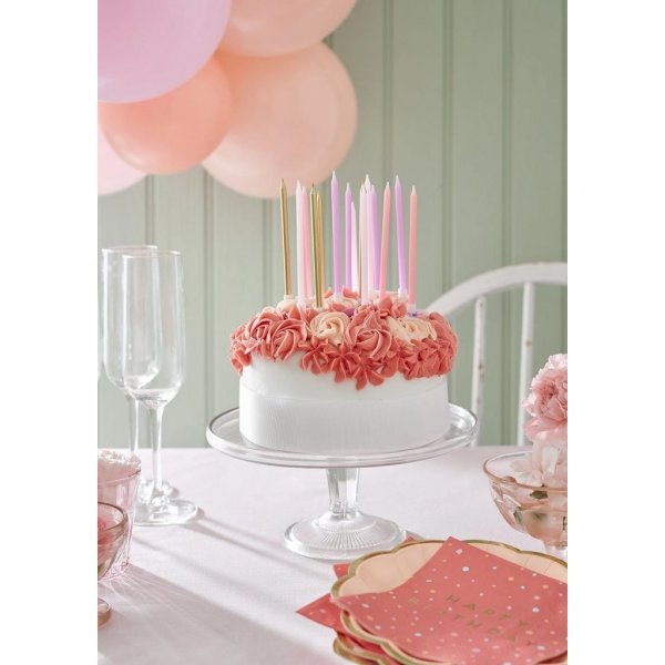 Små servetter - Happy Birthday - Rose - 16-pack Små servetter - Happy Birthday - Rose - 16-pack