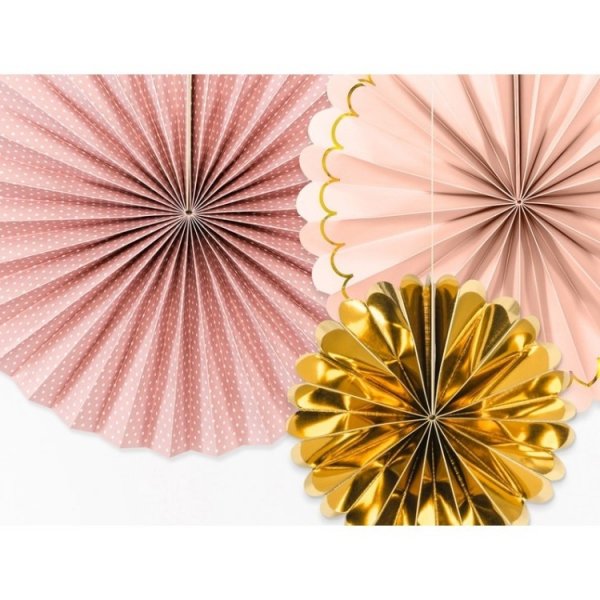 Pappersm�ne 3-pack Rosa/Guld Mix