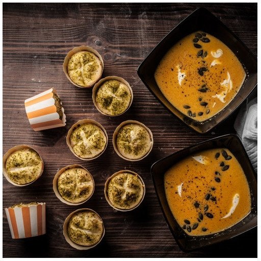 Stabila muffinsformar - Randiga - Orange Stabila muffinsformar - Randiga - Orange