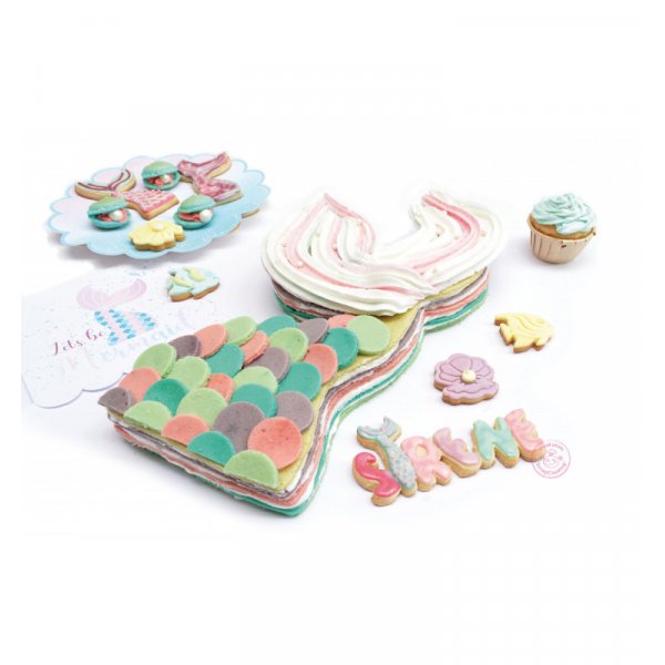 Utstickare XXL - Sjjungfru - 35 x 21 cm