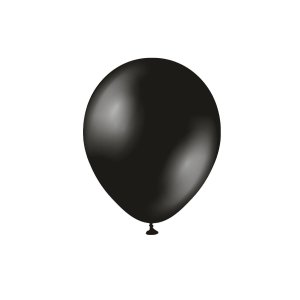 Ballonger - Metallic - Onyx Black - 50-pack - 13 cm