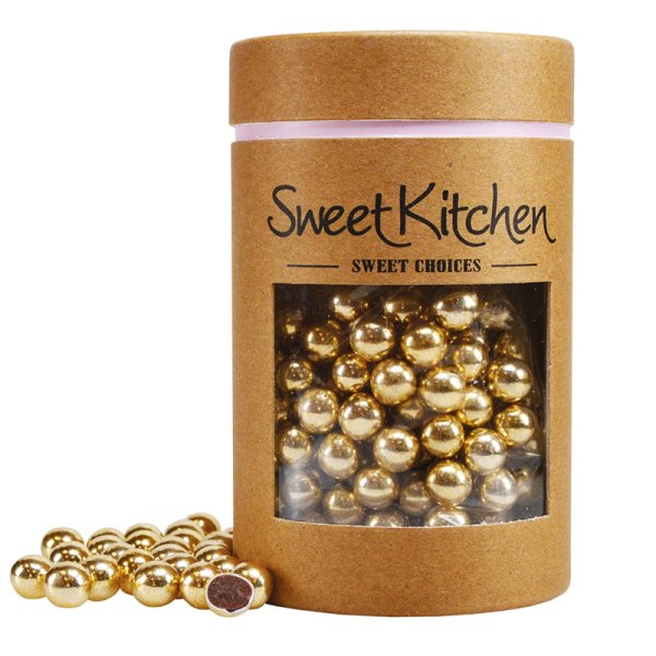 Chokladkulor - Guld - Diameter ca 0,8 cm - SweetKitchen - 70g Chokladkulor - Guld - Diameter ca 0,8 cm - SweetKitchen - 70g