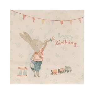 Servetter - Happy Birthday Bunny - Maileg - 16-pack