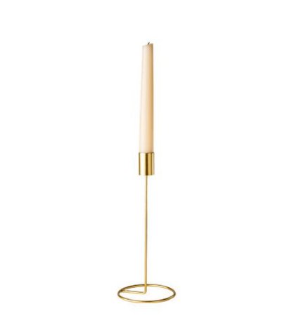 Ljusstake - Guld - �9,5 x 23 cm