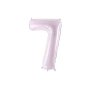 Sifferballong - Lila Pastell - 72cm - Siffra: 7