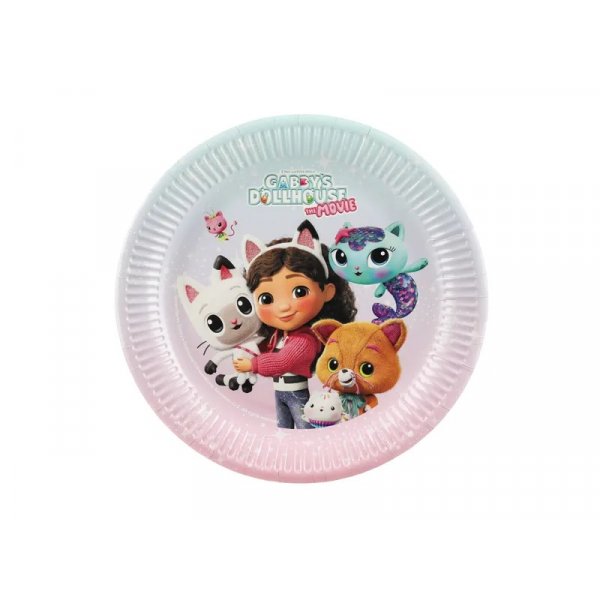 Tallrikar - Gabby\\\'s Dollhouse - The Movie - 6-pack - 23 cm