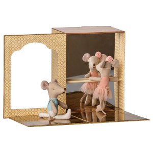 Ballerinamöss i dansstudio - Lillasyster & Lillebror - Maileg Ballerinamöss i dansstudio - Lillasyster & Lillebror - Maileg