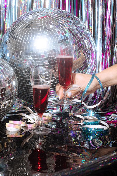 Champagneglas i plast