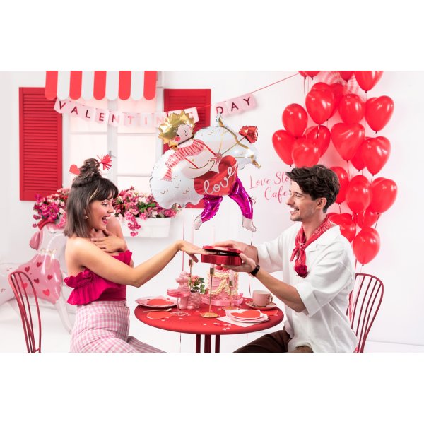 Servetter - Rött hjärta med guldkant - 20-pack Servetter - Rött hjärta med guldkant - 20-pack