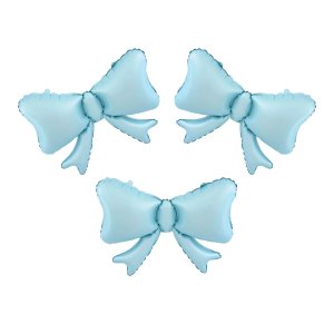 Folieballong - Rosett - Ljusblå - 3-pack Folieballong - Rosett - Ljusblå - 3-pack