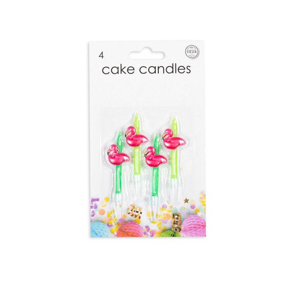 T�rtljus - Flamingo - 4-pack