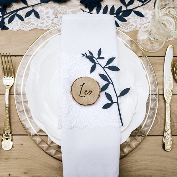 Placeringskort - Cirklar - Trä - 6-pack Placeringskort - Cirklar - Trä - 6-pack