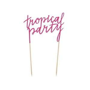 Cake topper Tropical