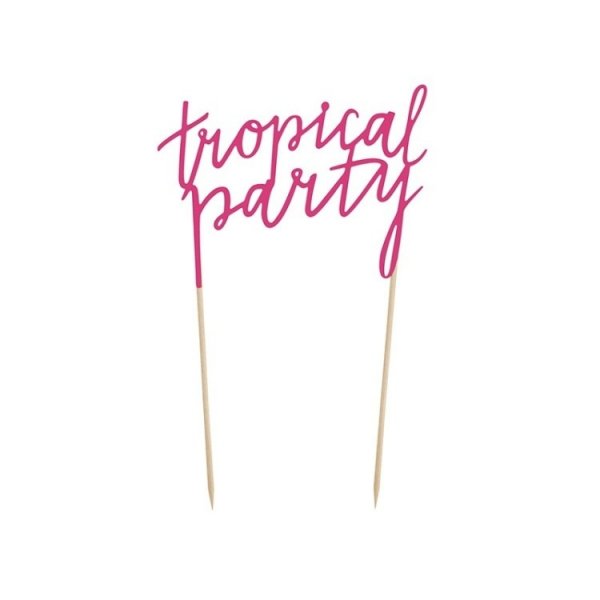 Cake topper Tropical