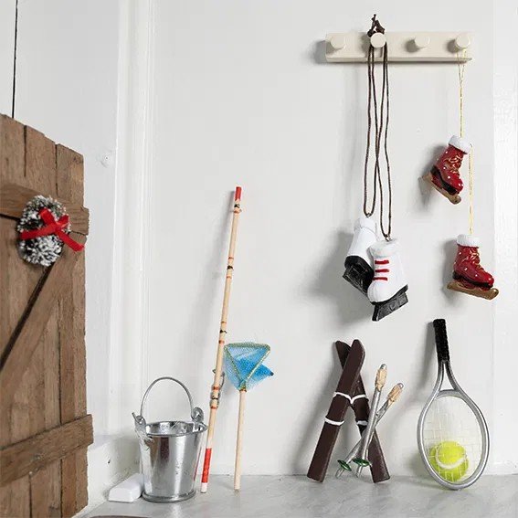 Miniföremål - Tennisracket med boll Miniföremål - Tennisracket med boll