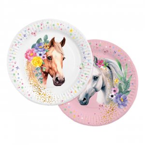 Papptallrikar - H�star - 23 cm - 8-pack