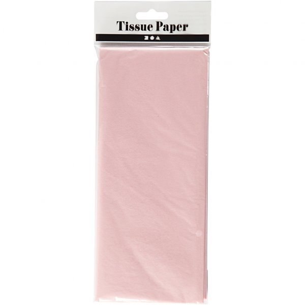 Silkespapper - 10 ark - Ljusrosa