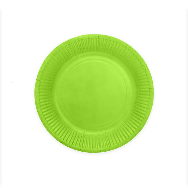 Papptallrikar - Limegröna - 23 cm - 8-pack Papptallrikar - Limegröna - 23 cm - 8-pack