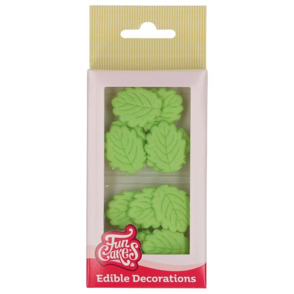 Funcakes Blad sockerdekoration 12 st Funcakes Blad sockerdekoration 12 st