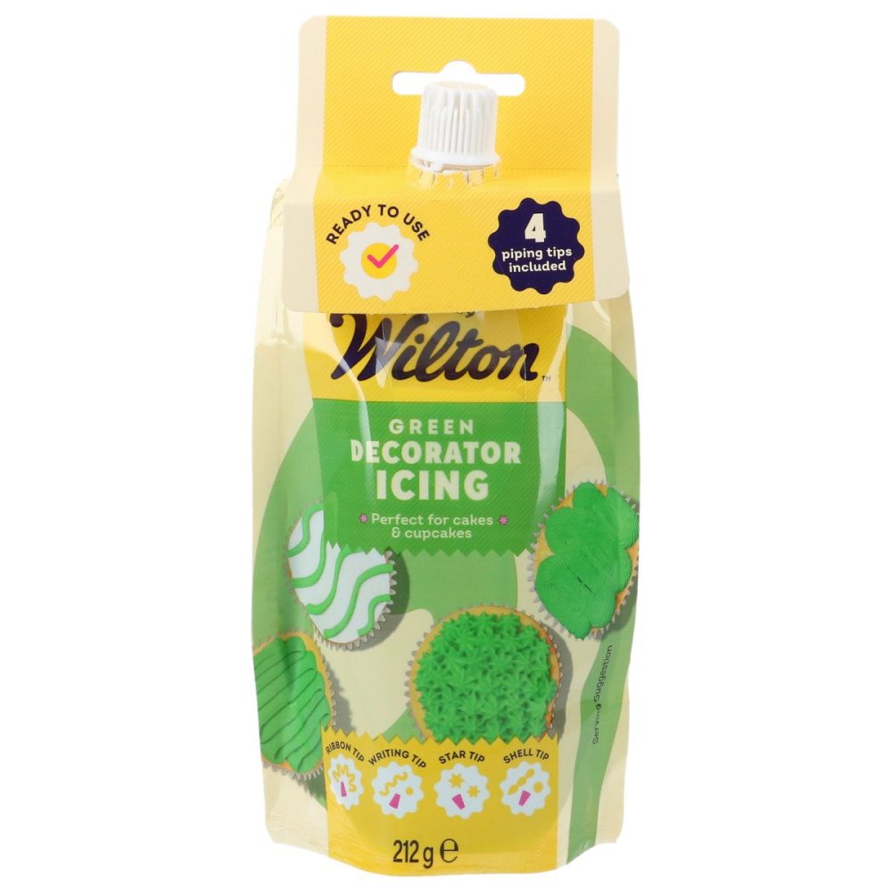 Wilton glasyr – Grön – 212g – Kristyr/Glasyr/Icing/Frosting, Strössel & bakningsdekor
