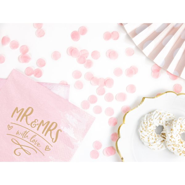 Papperskonfetti - Ljusrosa