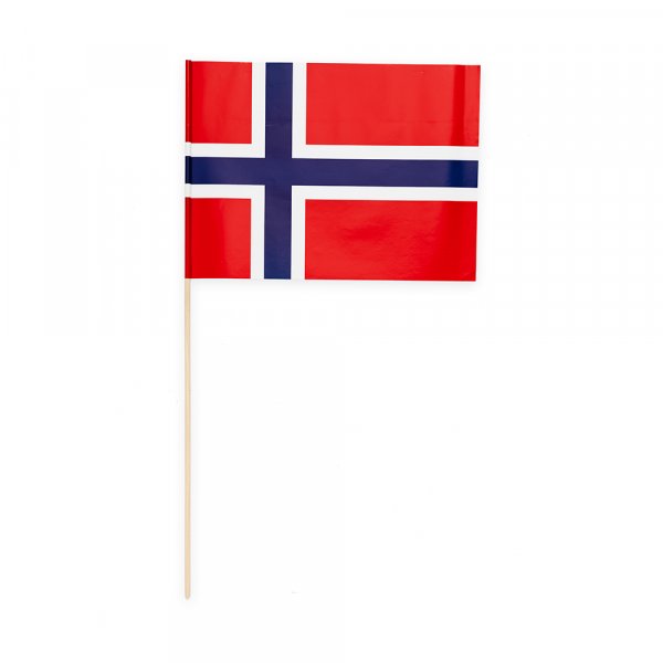 Vimplar - Norge - 20x30 cm - 10-pack