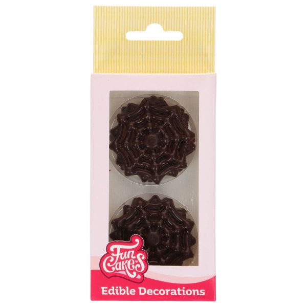 Funcakes - Sockerdekorationer � Spindelv�v - 6 st