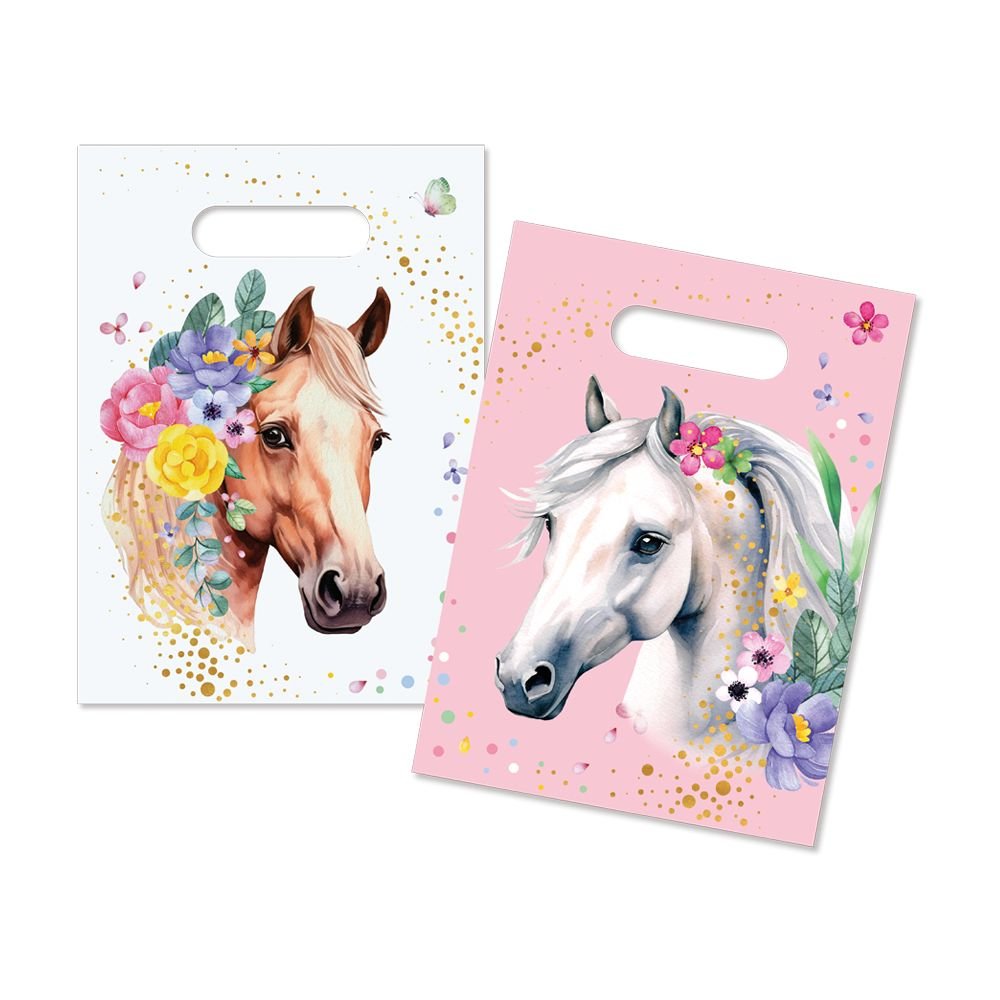Kalaspåsar – Hästar – 16×23 cm – 8-pack