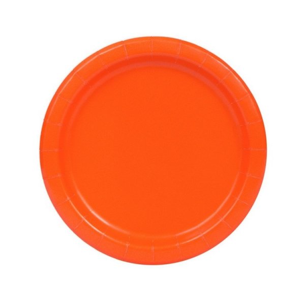Papperstallrikar Orange