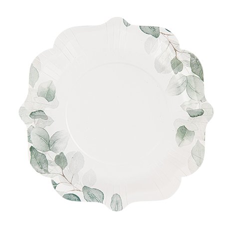Papptallrikar - Blommor - 8-pack Papptallrikar - Blommor - 8-pack