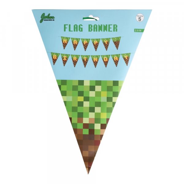 Flaggbanner - Gaming Pixel - 3 m