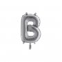 Bokstavsballong Silver 35 cm