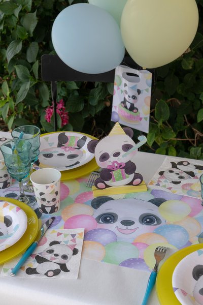 Bordslöpare - Pastel Panda Bordslöpare - Pastel Panda