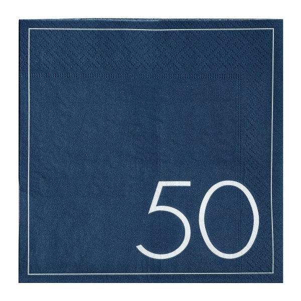 Servetter - 50 - Navy - 16-pack Servetter - 50 - Navy - 16-pack