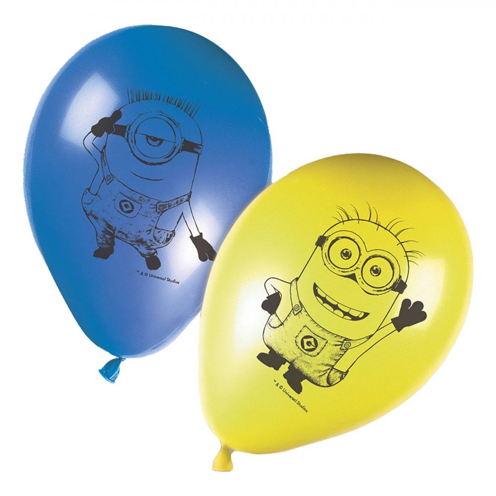 Ballonger – Minions – Blå/Gul – 8 st – Minions