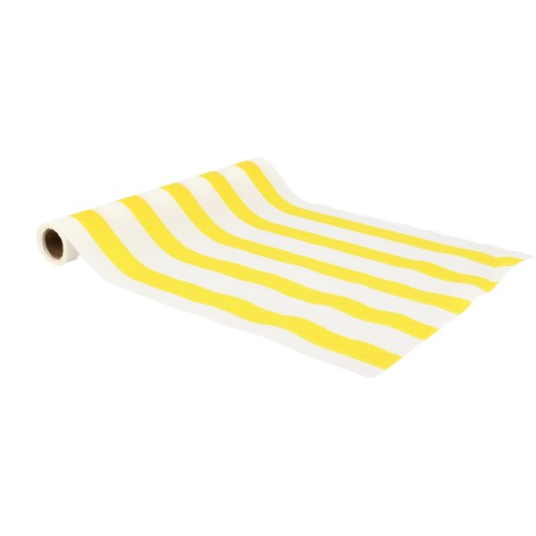 Bordsl�pare i tyg - Gul - 28 cm x 3 m