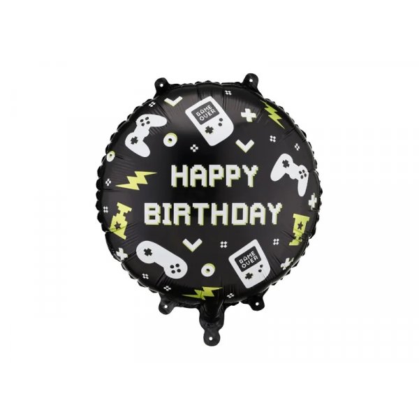 Folieballong - Happy Birthday - Gamer - 35 cm Folieballong - Happy Birthday - Gamer - 35 cm