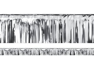 Kort draperi - Metallic - Silver