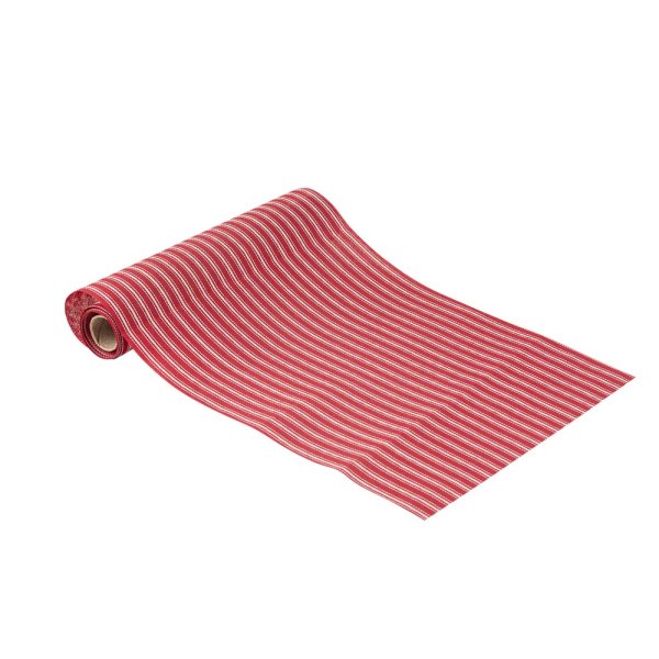 Bordsl�pare i tyg - R�d - 28 cm x 3 m
