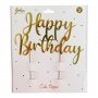 T�rtdekoration - Happy Birthday - Guld