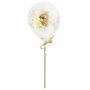 Minikonfettiballonger - 5-pack - Guld