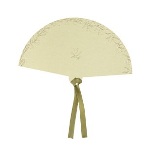Pappersrosetter - Gr�n - 10-pack