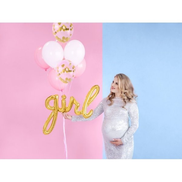 Folieballong Girl Guld