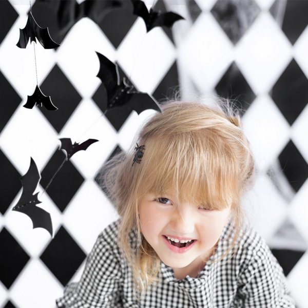 Girlang - Fladdermss - Svart