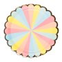 Papptallrikar - Flerf�rgad - 8-pack