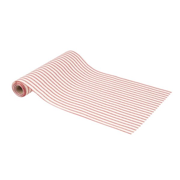 Bordslöpare i tyg - Röd - 28 cm x 3 m Bordslöpare i tyg - Röd - 28 cm x 3 m