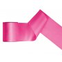Satinband - M�rkrosa - (Bredd: 100 mm) - 25 meter
